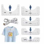 Jindizi T-Shirt Alignment Rulers, 5 Pcs Tshirt Ruler Guide for HTV Vinyl Heat...