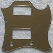 New Acrylic Gold Pickguard For US Gibson SG Standard Style Guitar Pickguard