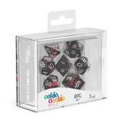 Oakie Doakie Dice RPG 7 Dice Set Enclave Ruby
