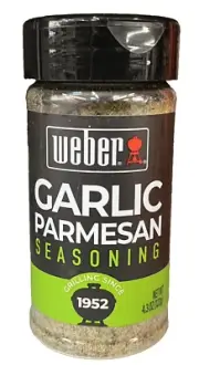 Weber Garlic Parmesan Seasoning 4.3 oz