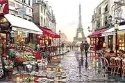Oimzzr 1000 Piece Jigsaw Puzzles Large Challenging Puzzle Educational Lectual Puzzles Fun Game for Adult Teens Families Town