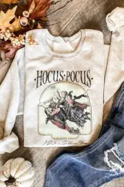 Retro Hocus Pocus Sweatshirt, Sanderson Pullover Sweatshirt,Halloween Sweatshirt