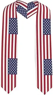 [EdWal] American flag print Graduation Stole and Sash Class for Unisex Adult Honor Stole Honor Stole of 2025