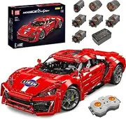 [Mould King] 13190 Technik MOC Super Sports Model Building Blocks Kit with APP Remote Control, 1:8 Scale Supercar, Technology Mechanical Group Car Clamping Blocks Kit (4070 PCS)