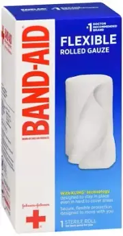 BAND-AID First Aid Flexible Rolled Gauze 1 Sterile Roll