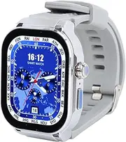 Smartwatch for Men Women, 2.06 Inch HD Screen Bluetooth Call, Incoming Call Reminder, Multiple Sports Tracker, Water Proof Drop Proof Smart Sport Watch, Black and Silver (Black) (Silver)
