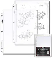 BCW 1 Pocket Protective Pages (8 1/2 x 11) (20 Pages Per Pack)