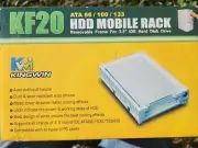 Kingwin Mobile Rack KF20 PATA 3.5" Hard Disk Drive Beige Metal IDE ATA66/100/133
