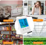 Digital Hygrometer Thermometer Temperature Humidity Monitor Alarm Clock Backligh