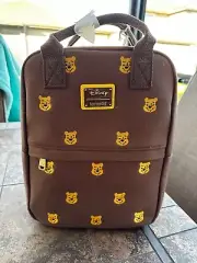 Disney Loungefly Winnie the Pooh Canvas Backpack Brown