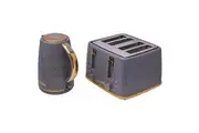 Westinghouse 1.7L Kettle & 4 Slice Toaster Pack Grey/Gold Zig Zag Pattern
