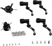 EHJRE RC Helicopter Cross Plate Set Replacement Parts for K124 K170, Black
