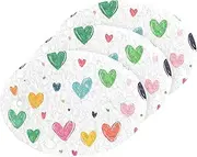Colorful Love Hearts Absorbent Clean sponges Magic Eraser All-Purpose Decorative Cleaning sponges for Household use for Cleaning Kitchen Pans, Tableware, and Non Stick Cookware (3 Count)
