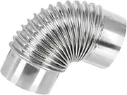 Fireplace Stove Exhaust Chimney Stainless Steel Flue Pipe Kitchen Vent Hose Easy Install