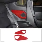 Red Carbon Fiber Door Loud Speaker Trim Cover Decorate For Subaru BRZ 2022