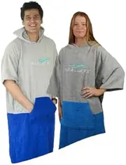 Parallaxx All Weather Surf Poncho Changing Towel | Microfibre Cotton Windproof Waterproof Warm Change Robe for Kite Surfing Boarding