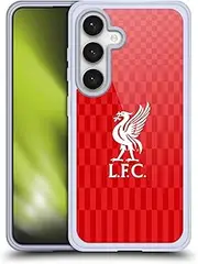 Head Case Designs Officially Licensed Liverpool Football Club White On Red Kit Liver Bird Soft Gel Case Compatible with Samsung Galaxy S24 5G