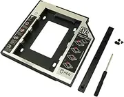 YTgilo Laptop Optical Drive Bay Hard Disk Bracket 2.5 inch/9.5mm Solid State Mechanical Hard Disk Optical Drive Bay Bracket Metal Nut in Screw Hole Optical Drive Bay Adapter