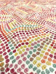 BTY Schumacher Galina Pink 79871 Abstract Mosaic Jacquard Upholstery Fabric