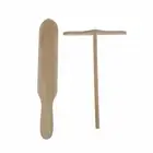 Wooden Pancake Spreader Crepe Tortilla Rake Batter Spreading Kitchen Utensil _we