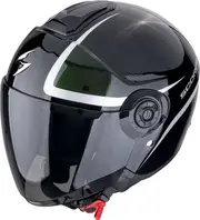 Scorpion EXO-City II Intercity, open face helmet , color: Black/White/Purple/Green , size: XS
