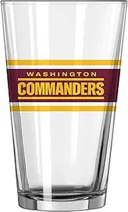 logobrands Washington Commanders 16oz. Stripe Pint Glass