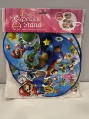 Super Mario Video Game Cupcake Stand-Tower Party Decoration New
