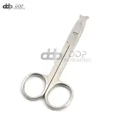 White TOENAIL Scissors 4.5" For Small Animals