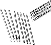 20 Piece Piercing Needles Kit 12G 14G 16G 18G 20G Stainless Steel Lip Piercing Needles for Ear Nose Tattoo Supplies Piercing Kit
