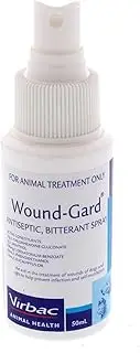 Dog Cat Wound Gard Antiseptic Bitterant Spray Prevent Wound Licking 50ml Virbac