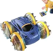 RC Car Boat with Light - Remote Control Race Car Boat Model - Stable Control Fast Stunt Toy for 45-Degree Slopes, Grass, Desert, and Rock Terrain