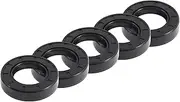 X AUTOHAUX Universal Oil Seal TC Double Lip W Steel Spring Seal Ring Rotary Shaft Seal 30x52x12mm High Pressure NBR Rubber Black 5pcs