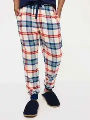 Peter Alexander Men's Retro Plaid Flannel Cuff PJ Pants Size S RRP $89.95