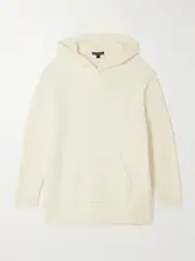 [James Perse] James Perse - Cotton-blend Hoodie - Ivory - 1 1 Ivory