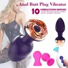 10 Speed Anal Vibrator Butt Plug Prostate Stimulator Wireless Remote USB Sex Toy