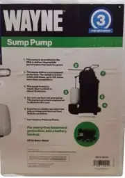 Wayne CDU800 1/2 HP Cast Iron NEW Sump Pump Never Opened w/Vertical Float Switch