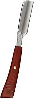 Ipetboom Manual Beard Razor Wooden Handle Shaving Tool Vintage Styling Safe Sanitary for Home or Travel