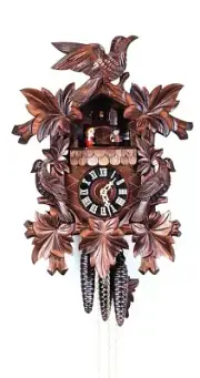 Cuckoo Clock Seven Leaves, three Brids 4.0251.01.C NEW