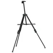 Adjustable Black Metal Display Easel Stand for Art Presentations and Signage