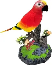 Realistic Birds Toy – Sound Activated Chirping Bird Toys for Kids and Adults, Fun Electronic Bird | Desktop Talking Pet, Home Play Décor, Vocal Toy for Girls Room and Nature Lovers Gift
