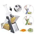 1x Vegetable Slicer Mandolin Kitchen Food Chopper Dicer Grater 4IN1 Assorted