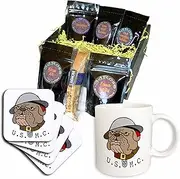 3dRose cgb_11122_1 Devil Dog Marine-Coffee Gift Basket, Multicolor
