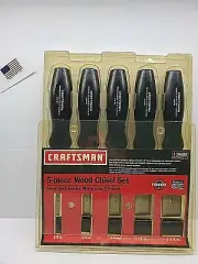 Craftsman 5pc Wood Chisel Set USA WF 35869 USA MADE