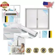 Reusable Frosted Window Film - 35.4" x 13.1" for Easy Sunlight Control & Privacy