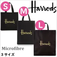 在飛比找蝦皮購物優惠-Harrods 經典厚帆布刺繡款 手提袋