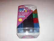 Memorex Cool Disks 40 PC Formatted 3.5" Computer Diskettes Free File Box New