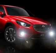 Blue Halo Angel Eye Fog Lamps Driving Light Kit for 2016 2016.5 2017 Mazda CX-5 (for: Mazda)