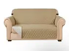 SUBRTEX Loveseat Slipcover Reversible Quilted Furniture Dog Protector Washable