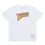 NBA M&N NAME LOGO DAD TEE 短袖上衣 勇士隊 MNTS001GSWW 白色