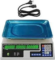 EZONEDEAL Digital Kitchen Scale - Commercial Price Computing Scale 88lb/40kg With LCD Display for Food, Produce Counting, Farmers Market, Retail Outlets, Meat Shop